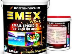 Pachet Email Epoxidic Emulsionat ?Emex WD-E? - Gri - Bid. 10 Kg + Intaritor - Bid. 10 Kg